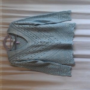 Lightweight Sweater with Lace Detailing